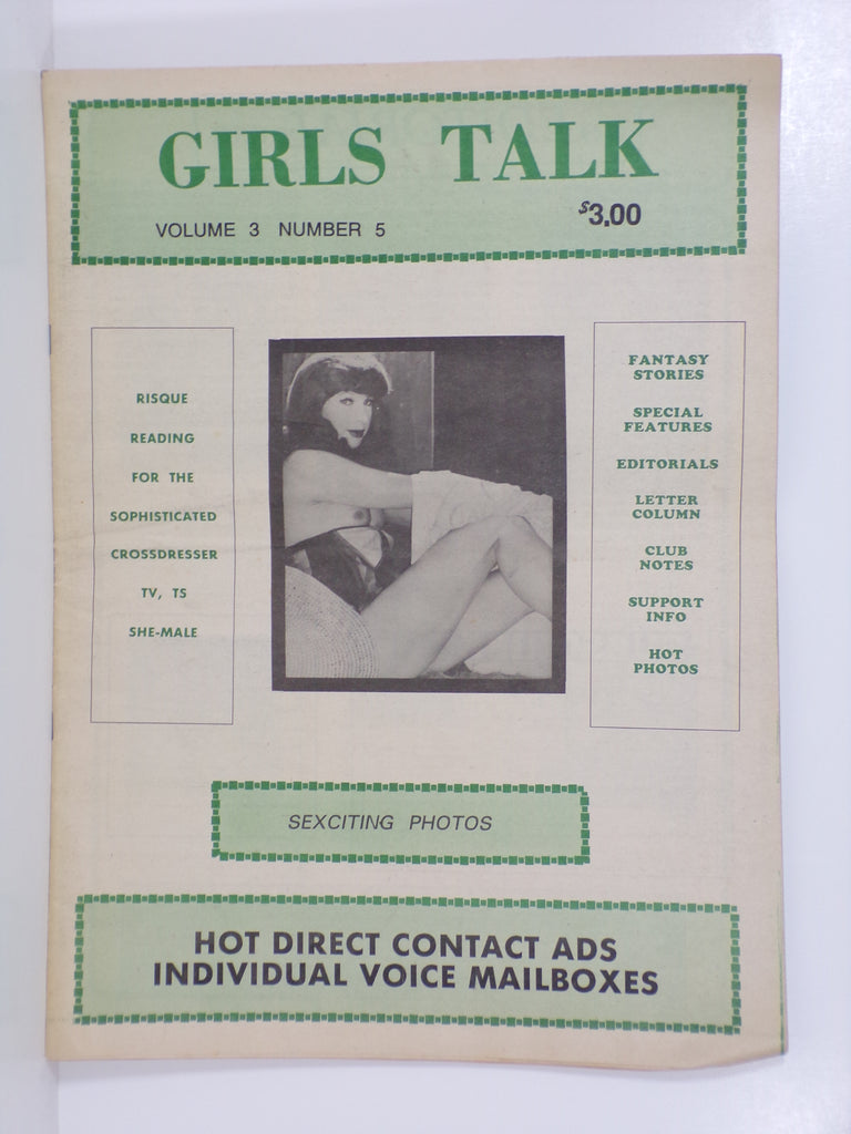 Girls Talk Vol 3 #5 Trans Crossdresser Transvestite She-Male Pulp Magazine 102925WP