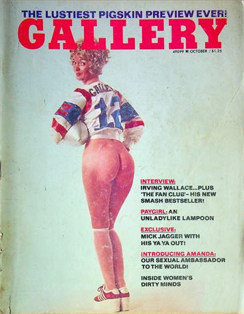 Gallery Magazine Ft. Irving Wallace & Mick Jagger October 1974 070825RP-