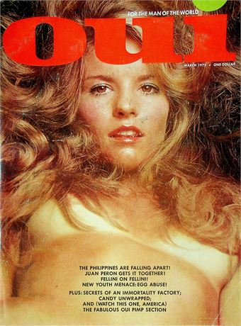 OUI Magazine Ft. Juan Peron & Fellini March 1973 071825RP-