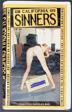 California Sinners #4 Collectors Edition ft. Yvonne Adult VHS Sacred Pools 102725AKVHS2