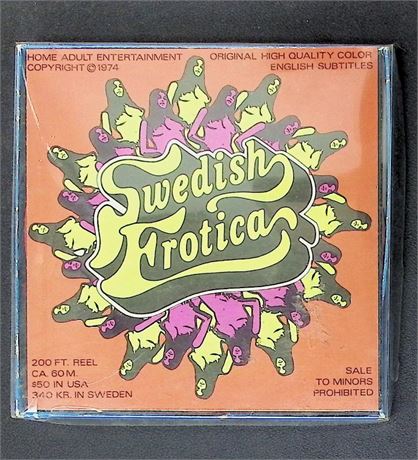 Swedish Erotica #15 Behind the Ate Ball p1 John Holmes Reg 8mm Adult Film Reel Vintage 080425AVHS