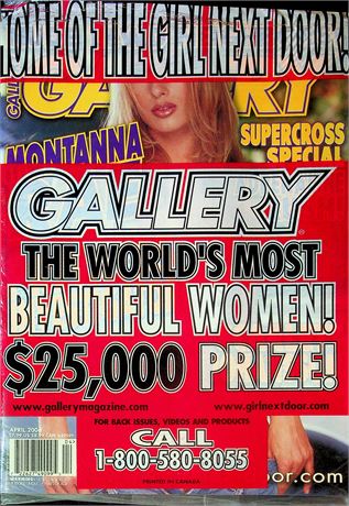 Gallery Magazine Ft. Montana Rae April 2006 Sealed 061425RP