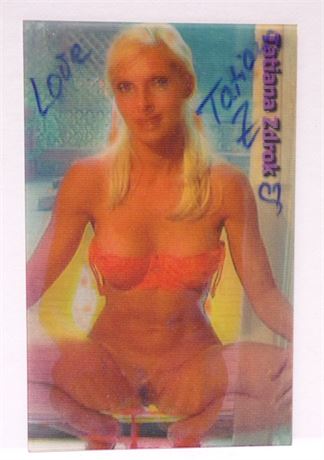 Tatiana Zdrok Adult Model Autographed Maximotion Lenticular Card w/ COA 061925WP-Z-53