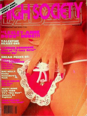 High Society Magazine Ft. Lesley Anne & Laurien Dominique March 1980 060925RP