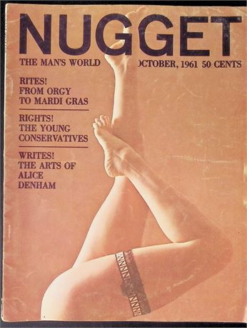 Nugget Magazine w/ Alice Denham October 1961 011226AKP-38