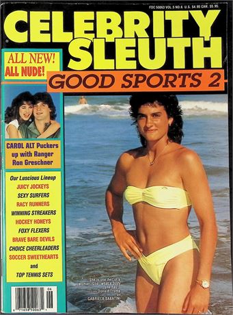 Celebrity Sleuth Magazine Good Sports #2 ft. Gabriela Sabatini Vol.5 No.6 1992 111125AKP-55