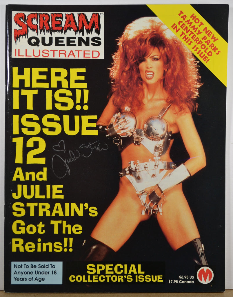 Julie Strain Autographed Scream Queens Illustrated Special Collector's Issue #12 w/COA CRP9-26