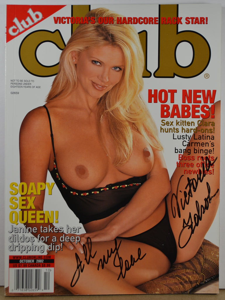 Victoria Zdrok Autographed Club Magazine October 2002 w/COA CRP9-60