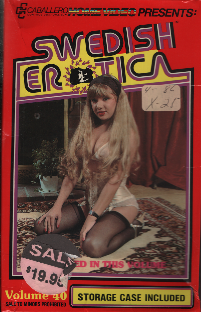 VHS Swedish Erotica Vol. 40 1982 Caballero Home Video 052423EBVHS