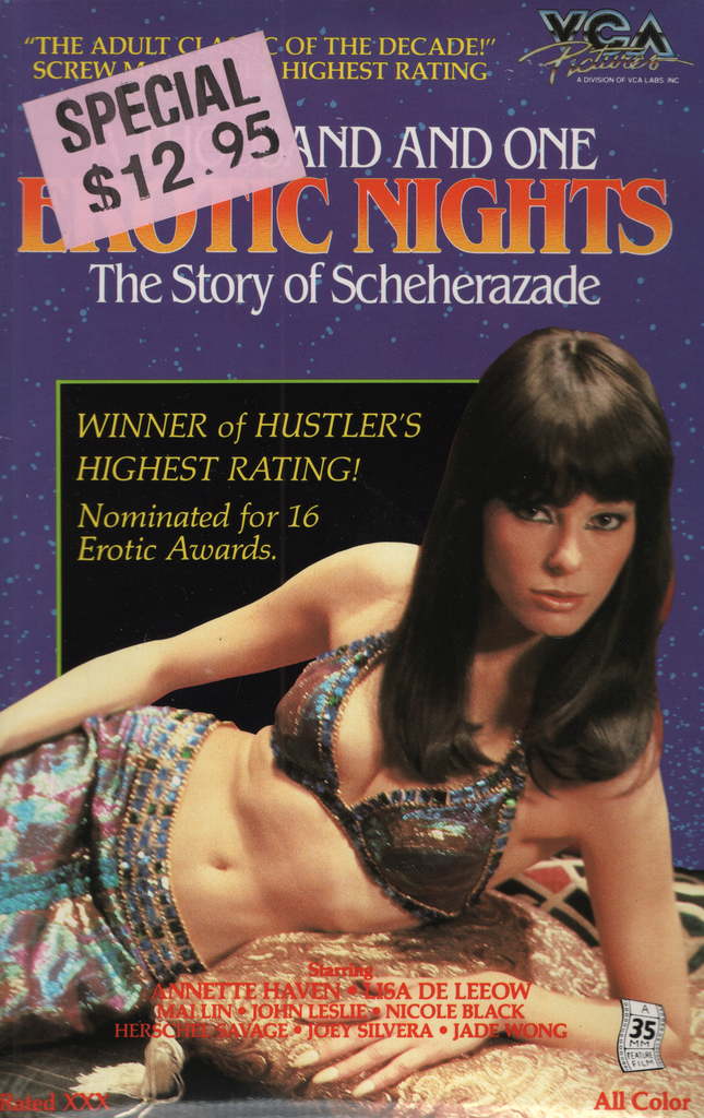 VHS A Thousand And One Erotic Nights Annette Haven/Lisa De Leeow 1986 VCA Pictures, Inc. 052923EBVHS