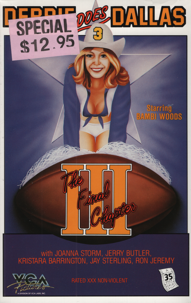 VHS Debbie Does Dallas III Bambi Woods/Joanna Storm 1985 VCA Pictures, Inc. 052923EBVHS2