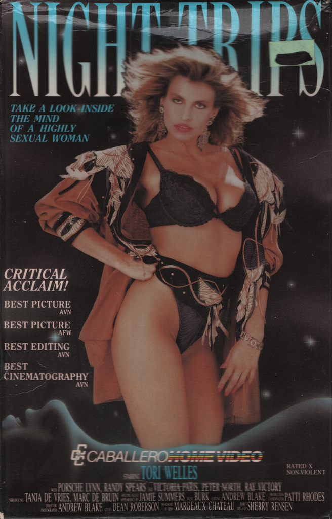 VHS Night Trips Tori Welles/Porsche Lynn 1989 Caballero Control Corp. 060523EBVHS3