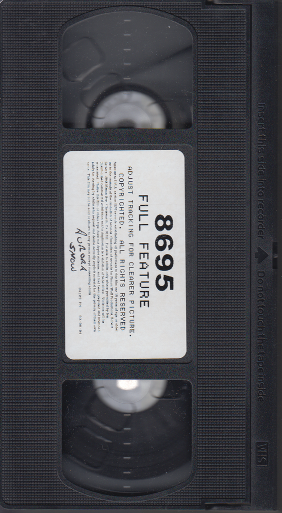 VHS 8695 Aurora Snow 2004 Simon Wolf Productions 061223EBVHS