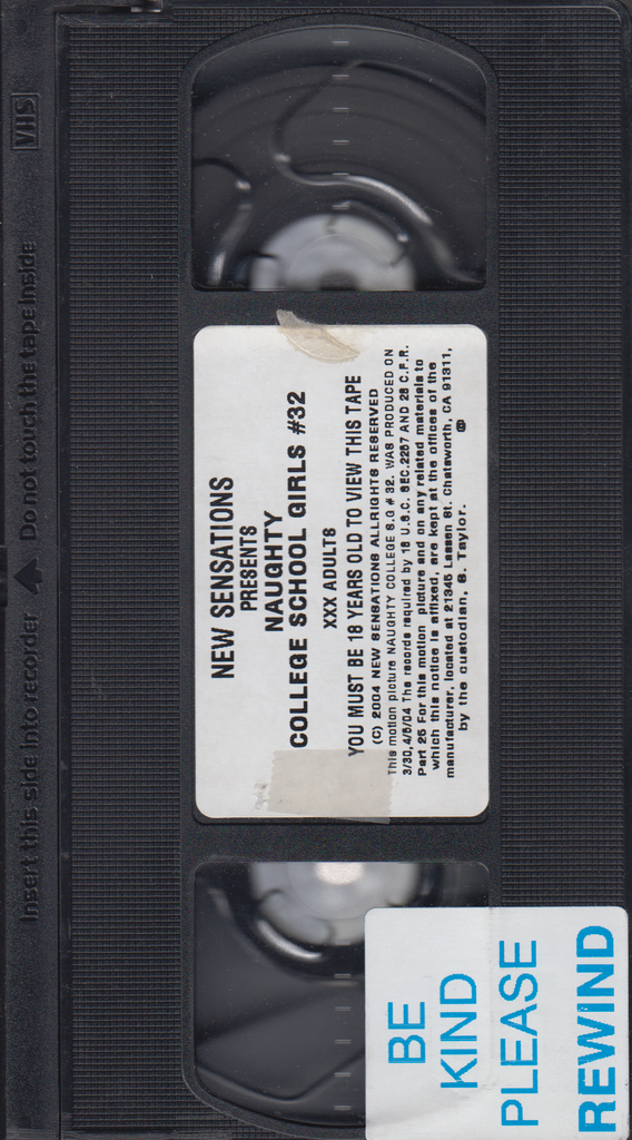 VHS Naughty College School Girls #32 Sativa Rose/Marco Banderas 2004New Sensations 061223EBVHS
