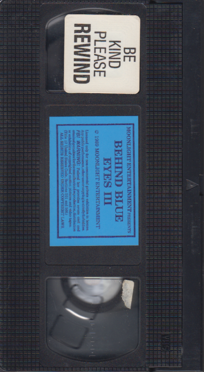 VHS Behind Blue Eyes 3 Sunny McKay/Nina Hartley 1989 Moonlight Entertainment 060923EBVHS2