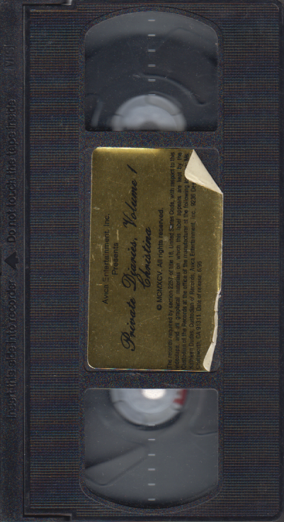 VHS Private Diaries Volume 1 Christina Baily/China Lee 1995 Avica Entertainment 060923EBVHS2