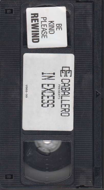 VHS In Excess Alice Springs/Britt Morgan 1992 Caballero Home Video 061223EBVHS