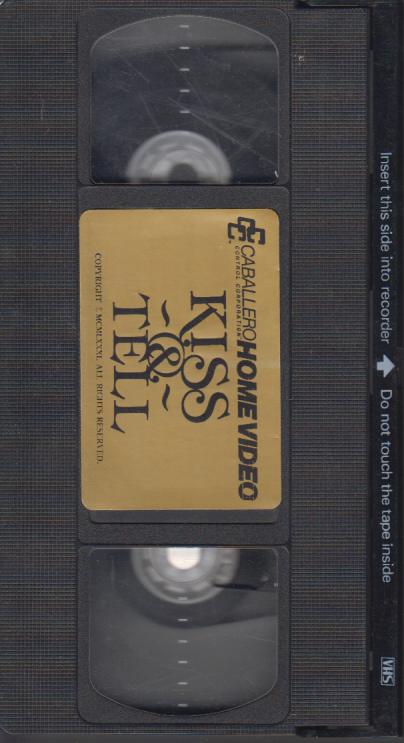 VHS Kiss & Tell 1981 Caballero Control Corp. 061223EBVHS