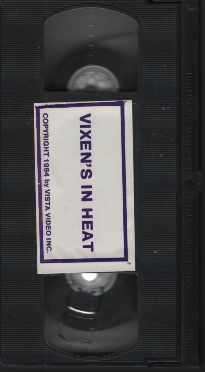 VHS Vixens In Heat Amber Lynn/Buck Adams 1984 Vista Video Inc. 061223EBVHS