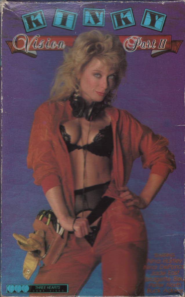 VHS Kinky Vision Part II Nina Hartley/Nina DePonca 1988 Three Hearts Video 071923EBVHS