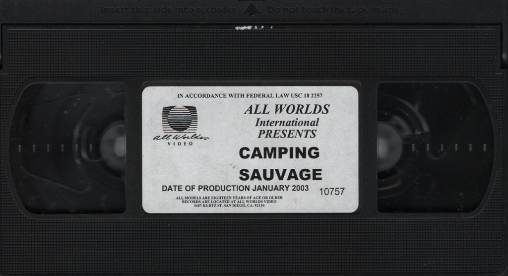VHS Camping Sauvage 2003 All Worlds International 072023EBVHS