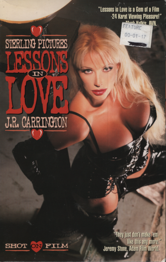 Straight VHS Lessons In Love J.R. Carrngton/Jeanna Fine 1995 Sterling Pictures 090823EBVHS