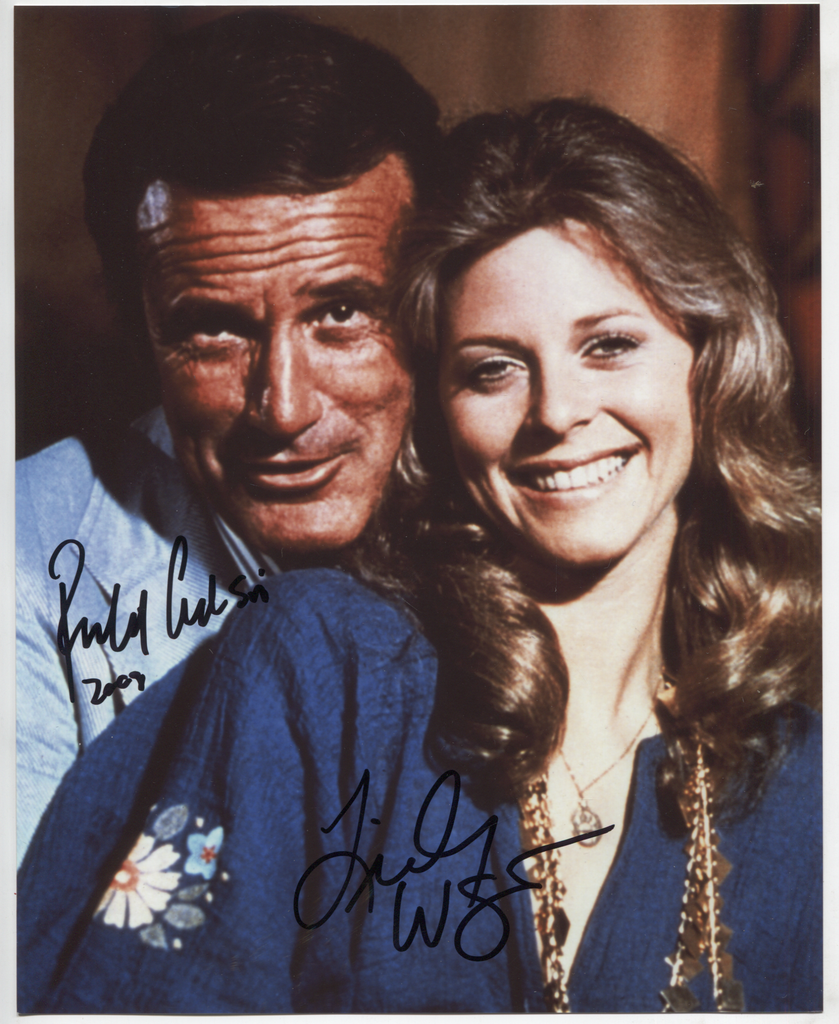 Richard Anderson & Lindsay Wagner Celebrity Autographed 8x10 Photo w/COA SHP1-42