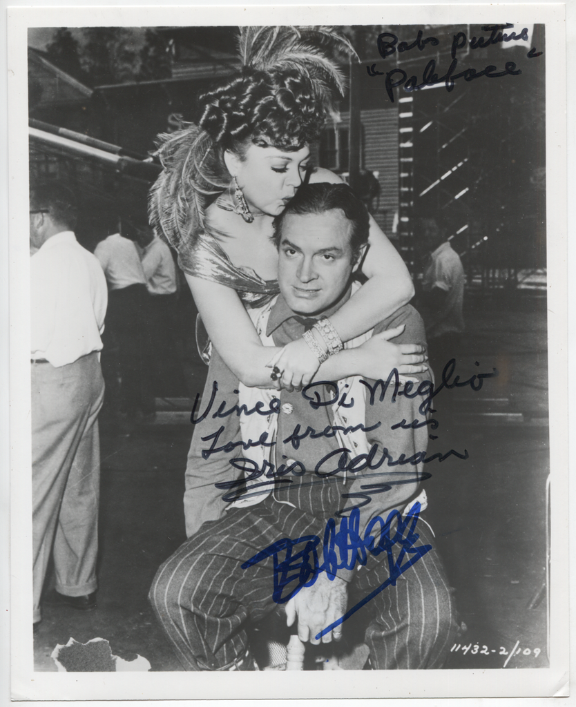 Bob Hope & Iris Adrian Celebrity Autographed 8x10 Photo w/COA SHP1-43
