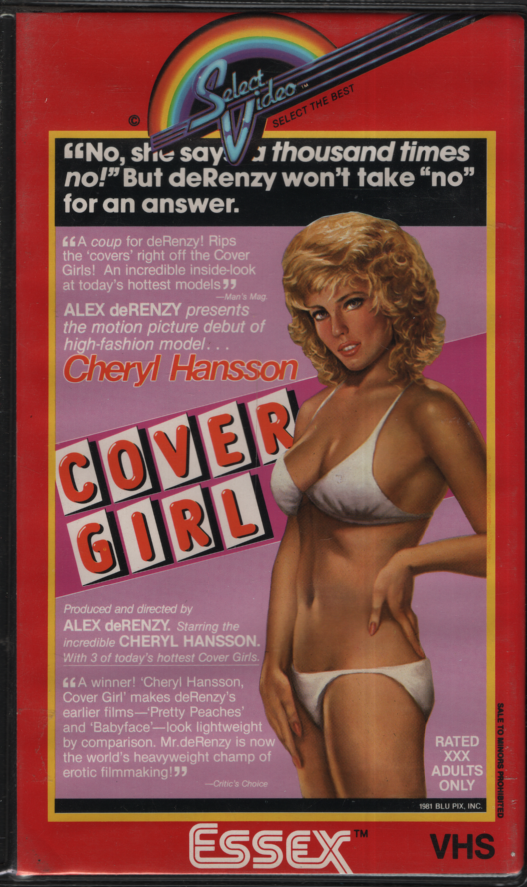 Straight VHS Cover Girl Cheryl Hansson 1981 Blu Pix Inc 091523EBVHS3