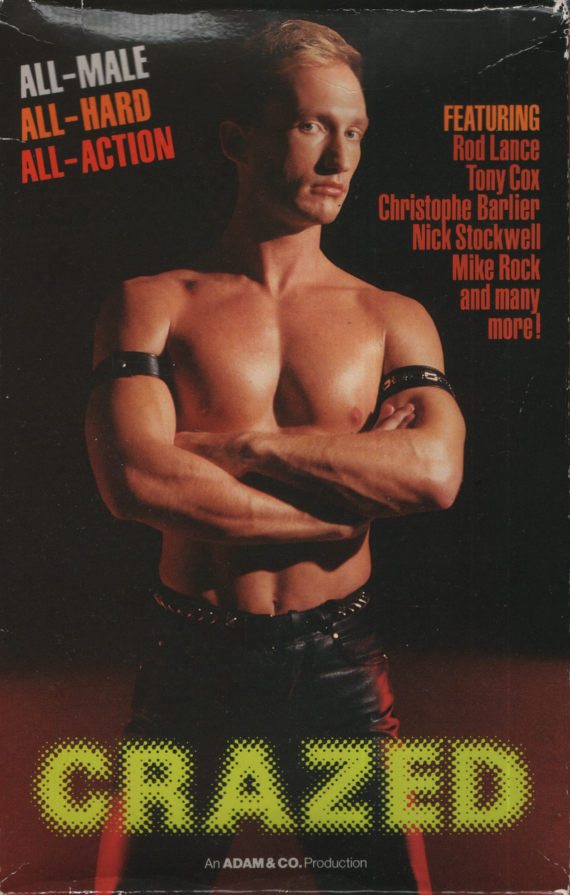 Gay VHS Crazed Rod Lance/Tony Cox 1988 Adam & Company Productions 091923EBVHS2