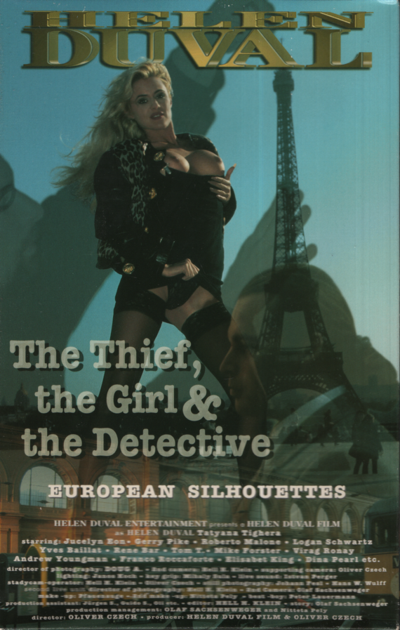 Straight VHS The Thief, The Girl, And The Detective: European Silhouettes 1997 Helen Duval Enterprises 100623EBVHS4