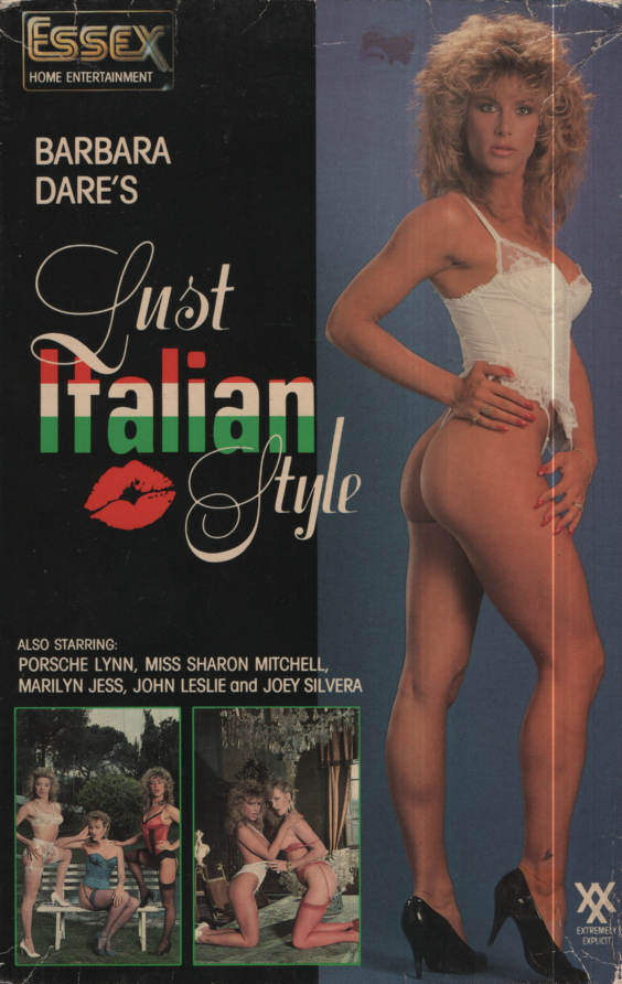 Bisexual VHS Lust Italian Style Barbara Dare/Porsche Lynn 1987 Essex Entertainment Inc 102723EBVHS2
