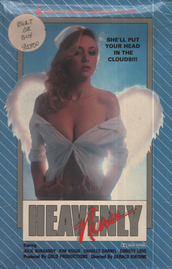 Bisexual VHS Heavenly Nurse Julie Burgandy/Kim Vogue 1982 Caballero Control Corp 103123EBVHS3