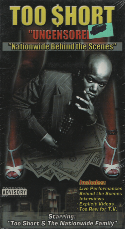 VHS Too $hort Uncensored Nationwide Behind The Scenes 2000 Scriptmasterfilms.com 110223EBVHS3