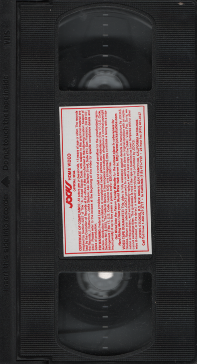 Gay VHS Soaked 1990s Jocks Home Video 110323EBVHS
