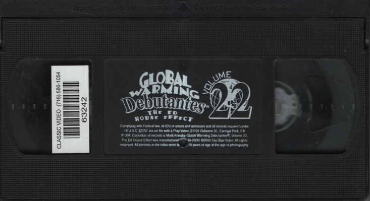 Straight VHS Global Warming Debutantes Vol 22 2000 Sky Blue Video 110323EBVHS