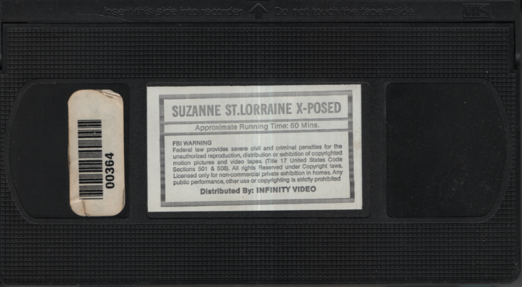 Straight VHS Suzanne St. Lorraine X-Posed 1990s Infinity Video 110323EBVHS
