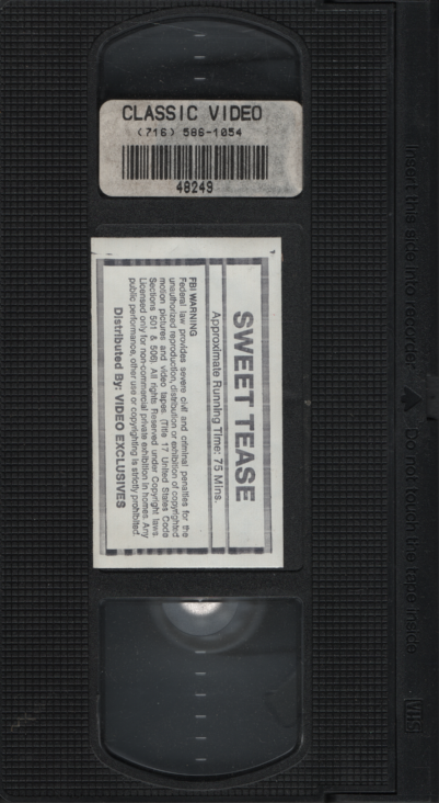 Straight VHS Sweet Tease Suzanne St. Lorraine 1980s Video Exclusives 110323EBVHS