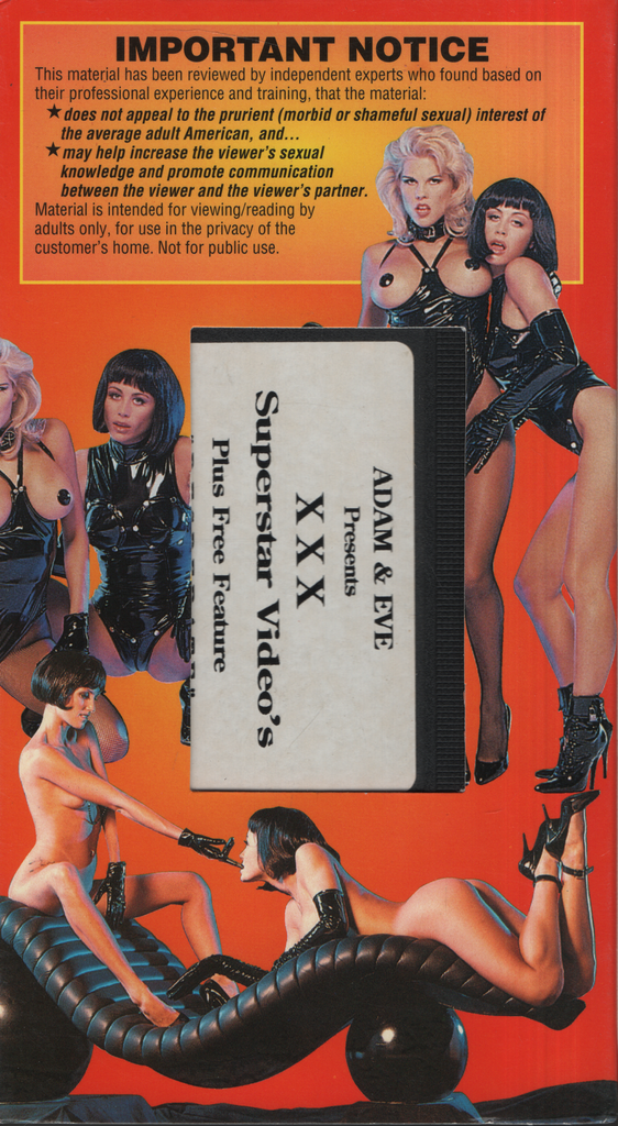 VHS XXX Superstar Video's [sic] Plus Free Feature "Desperate" 1990s Adam & Eve 011224EBVHS2