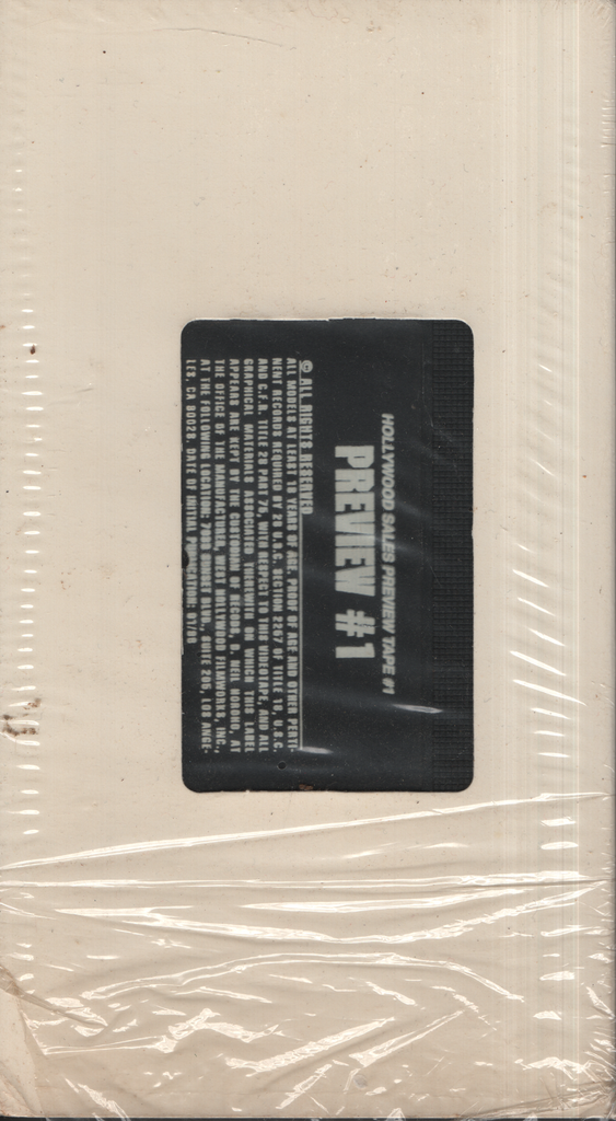 VHS Preview #1 1996 Hollywood Sales 011224EBVHS2