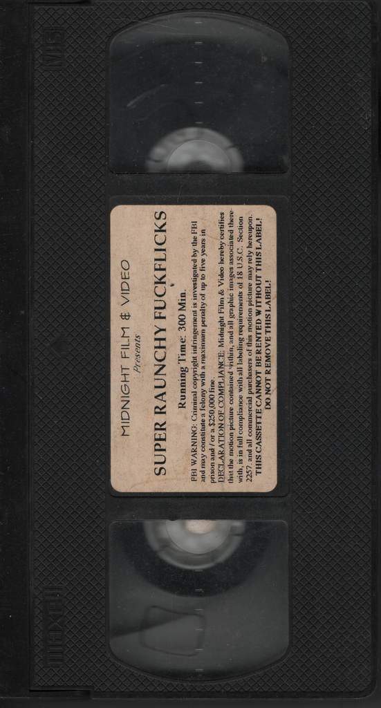 VHS Super Raunchy Fuckflicks 1990s Midnight Film & Video 011224EBVHS2