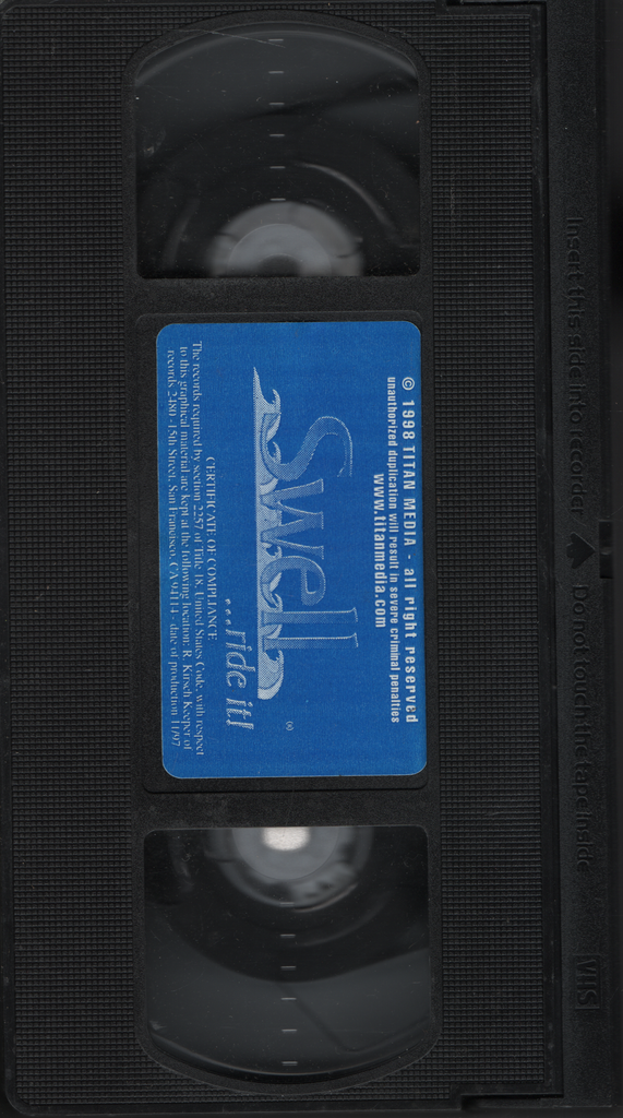 Gay VHS Swell... Ride It! 1998 Titan Media 011224EBVHS2