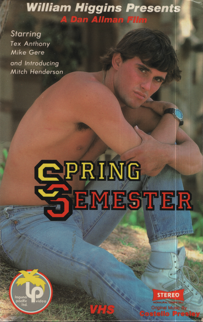 Gay VHS Spring Semester Tex Anthony Mike Gere 1985 Laguna Pacific 012224EBVHS2