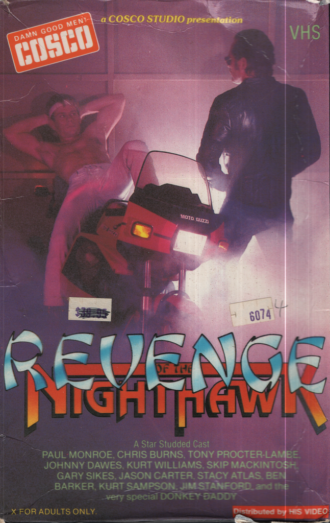 Gay VHS Revenge Of The Nighthawk Paul Monroe Chris Burns 1983 Cosco 012424EBVHS2
