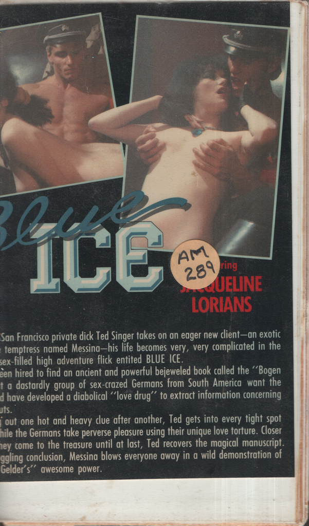 Straight VHS Blue Ice Jacqueline Lorians Shanna McCullough 1985 Gilt Edged Films 012624EBVHS2