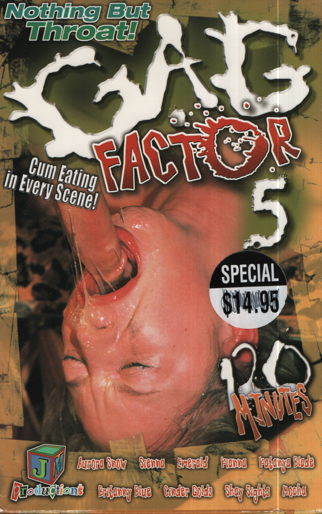 Straight VHS Gag Factor 5 Aurora Snow Sienna 2001 Jeff Mike Productions 020524EBVHS
