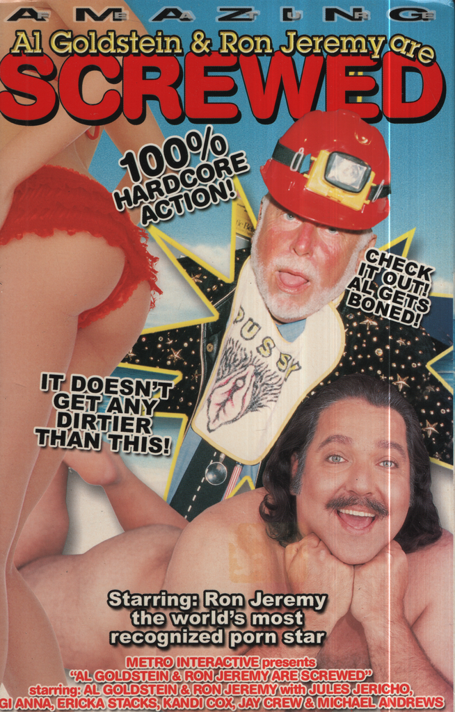 Bisexual VHS Al Goldstein & Ron Jeremy Are Screwed 2003 Metro Interactive 021524EBVHS2