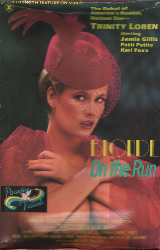 Straight VHS Blonde On The Run Trinity Loren Jamie Gillis 1985 Paradise Visuals 022624EBVHS