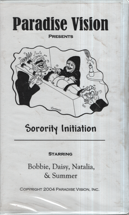 Foot Fetish VHS Sorority Initiation 2004 Paradise Vision Inc 022724EBVHS2