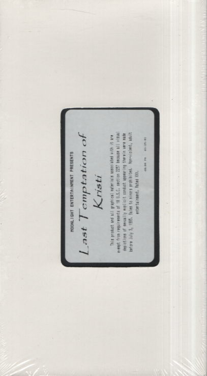 Last Temptation Of Kristi Moonlight Entertainment Straight VHS 2002 030124EBVHS2